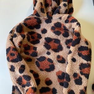 Hanna Andersson girls cheetah jacket size 4